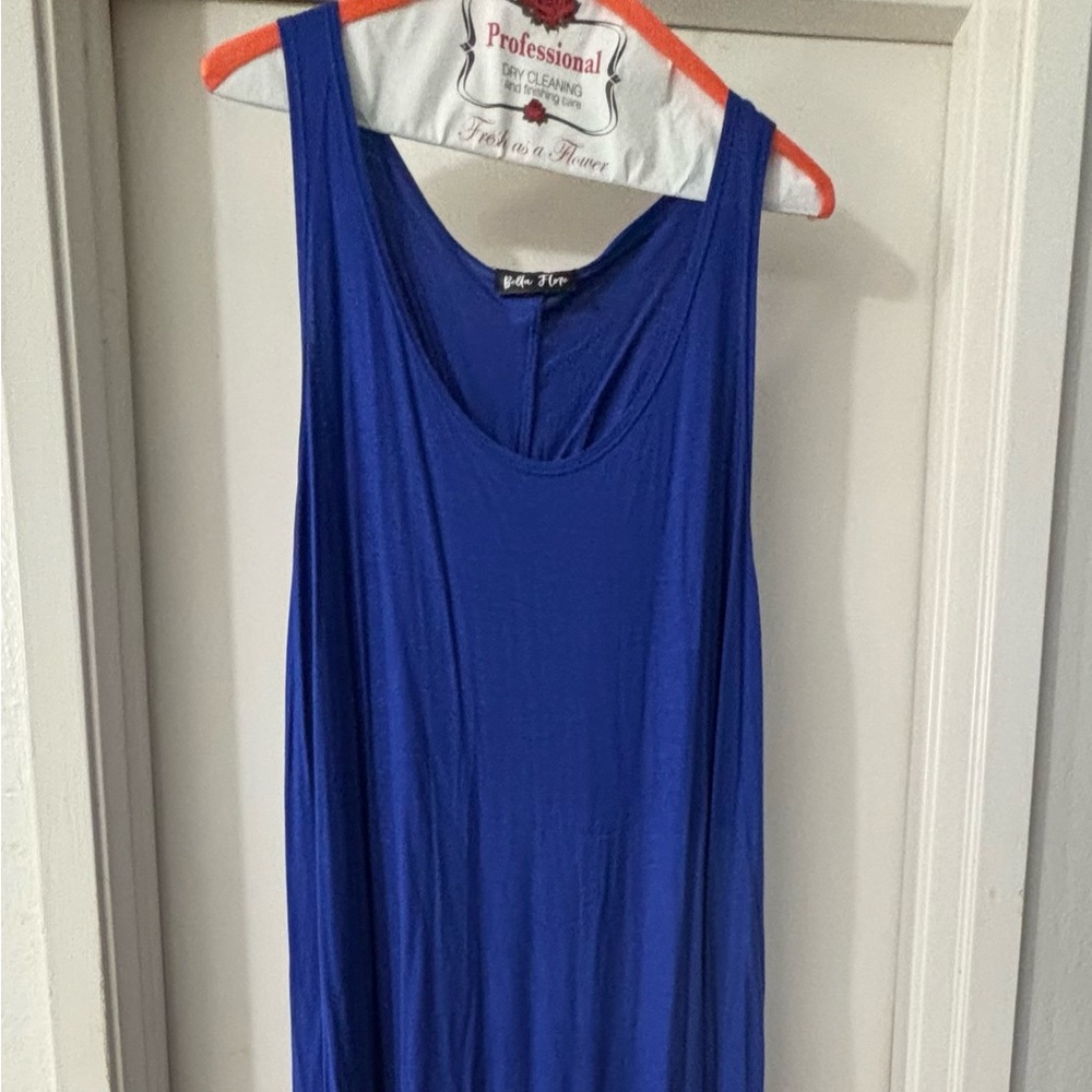 NEW WITHOUT TAG - Bella Flore Vibrant Blue Maxi Sundress